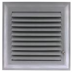 Badem10 Menfez Banyo Wc Tuvalet Havalandırma Plastik Panjur Gri 35x45 CM
