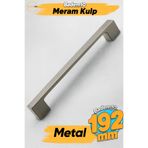 Badem10 Meram (192 mm - 19.2 Cm) Inox Metal Mobilya Mutfak Çekmece Dolap Dolabı Kapak Kulbu Kulpu Kulpları