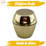 Badem10 Merkür Düğme Gold Mobilya Mutfak Dolap Dolabı Çekmece Kulpu Kulbu Plastik Altın Tek Vidalı Kulp