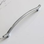 Badem10 Merve 160 mm Krom Renk Metal Kulp Çekmece Mobilya Mutfak Dolap Kapak Kulpları Dolabı Kulbu Kulpu