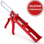 Badem10 Metal Epoksi Silikon Tabancası Kırmızı Endüstriyel Kullanım Yapıştırıcı Montaj Onarım Aparatı - 1 Adet
