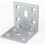 Badem10 Metal L Demir 40X40X40 mm (50 Adet) Raf Dolap Mobilya Köşe Bağlantı Aparatı Duvar Sabitleme Seti - Metalik Gri