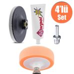 Badem10 Metal Parlatma Cilası Pasta Cila Polisaj Jant Parlatıcı 200 Gr (4'Lü SET)