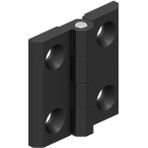 Badem10 Metal Yaprak Menteşe Mat Siyah 40 x 40 mm - Yok