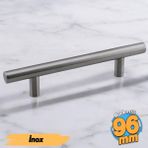 Badem10 Mia Mojan (96 mm - 9.6 cm) Inox Metal Mobilya Mutfak Çekmece Dolap Dolabı Kulbu Kulpları