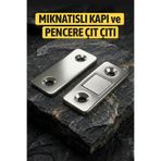 Badem10 Mıknatıslı Küçük Çıt Çıt Kapı Pencere Için Sineklik Kümes Pencere ve Kapıları Için Tutucu Çıt Çıt