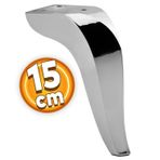 Badem10 Mobilya Kanepe Baza Koltuk Destek Ayağı Ayarlanabilir 15 cm Krom Metal Ayak
