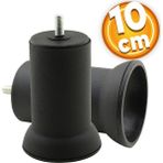Badem10 Mobilya M8 Civata Siyah Metal Ayak 10 cm Metal Kanepe Baza Koltuk Destek Ayağı