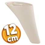 Badem10 Napoli Lüks 12 cm Krem Baza Mobilya Kanepe Sehpa TV Ünitesi Koltuk Ayağı