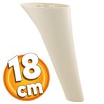 Badem10 Napoli Lüks 18 cm Krem Baza Mobilya Kanepe Sehpa TV Ünitesi Koltuk Ayağı