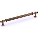 Badem10 Nesil Çizgili 256 mm Bronz Metal Dolap Kolu Mutfak Dolabı Mobilya Çekmece Kulpu Kulp Modeli