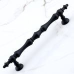 Badem10 Nilay Siyah Metal Kulp 128 mm - 12.8 cm Mobilya Çekmece Mutfak Dolabı Dolap Kulpları Kulbu Kulpu