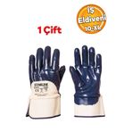 Badem10 Nitril Kaplı Petrolcü Iş Güvenlik Güvenliği Eldiveni Kalın Koruma Inşaat Sanayi Xl (1 ÇİFT) No:10