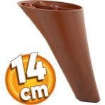 Badem10 NNapoli 14 Cm Kahverengi Lüks Mobilya Kanepe Komidin Komodin Berjer Koltuk Ayağı Ayakları