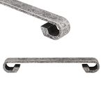 Badem10 Nobel Mobilya Antik Gümüş Metal 128 mm Dolap Kapak Çekmece Kulbu