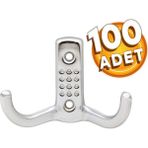 Badem10 Noktalı Askı Portmanto Vestiyer Duvar Dolap Elbise Askısı Mobilya Askılığı Metal Askı (100 Adet) - Renkli