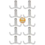 Badem10 Noktalı Askı Portmanto Vestiyer Duvar Dolap Elbise Mobilya Askılığı Metal Askısı Askılık (10 ADET)