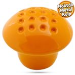 Badem10 Noktalı Mantar Düğme Kulp Çekmece Bebek Çocuk Genç Odası Dolap Kapak Kulpu Kulbu Turuncu Metal Kulp