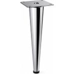Badem10 Omaks (1 Adet) 25 cm Metal Krom Düz Mobilya Sehpa Kanepe Ayağı Montaj Vidaları Dahil Ayak - 30cm