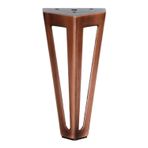 Badem10 Ovit Açık Koltuk Baza Puf Kanepe Tv Ünite Masa Mobilya Ayağı Ayakları Metal Ayak 14 cm Antik Bakır