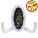 Badem10 Palmira Duvar Vestiyer Beyaz Siyah Metal Dolap Elbise Havlu Askılığı