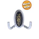 Badem10 Palmira Duvar Vestiyer Krom Metal Dolap Elbise Havlu Askılığı