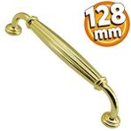 Badem10 Parga Mutfak Dolabı Çekmece Dolap Kapak Altın 128 mm Metal Kulp