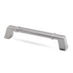 Badem10 Passage 128 mm Parlak Krom Metal Çekmece Dolap Kapak Kulbu