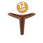 Badem10 Piko Lüks 12 cm Ahşap Desenli Kahve Baza Mobilya Kanepe Sehpa TV Ünitesi Koltuk Ayağı