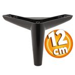 Badem10 Piko Lüks 12 cm Siyah Baza Mobilya Kanepe Sehpa TV Ünitesi Koltuk Ayağı