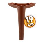 Badem10 Piko Lüks 19 cm Ahşap Desenli Kahve Baza Mobilya Kanepe Sehpa TV Ünitesi Koltuk Ayağı