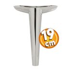 Badem10 Piko Lüks Mobilya Kanepe Tv Ünitesi Konsol Koltuk Ayağı 19 Cm Parlak Krom Ayakları