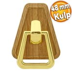 Badem10 Piramit Kulp Mobilya Çekmece Dolap Kapak Kulpu Kulbu Plastik Kahverengi Ceviz 48 mm