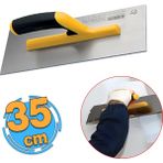 Badem10 Plastik Saplı Metal Düz Alçı Mala 35 cm Harç Derz Sıva Yüzey Düzleştirme Fugas Malası Saten