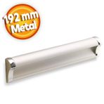 Badem10 Plus Dolap Kapak Çekmece 192 mm Mat Krom Metal Kulp