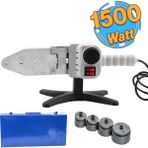 Badem10 Pprc Pvc Plastik Çift Reziztanslı Boru Kaynak Makinesi 1500 W Endüstriyel Makina Pafta Seti Çantalı