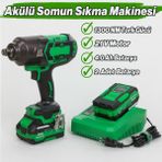 Badem10 Profesyonel Akülü Somun Sıkma Makinesi 1300 Nm 21V 4.0AH Yüksek Tork Güçlü Darbeli
