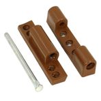 Badem10 Pvc Pimapen Kapı Pencere Menteşesi Metal 90 mm Açık Kahverengi