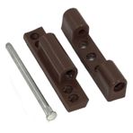 Badem10 Pvc Pimapen Kapı Pencere Menteşesi Metal 90 mm Koyu Kahverengi