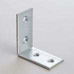Badem10 Raf Köşe Bağlantı Demiri 20X40X40 mm Metal L Demir (50 Adet) Dolap Mobilya Sabitleme Destek Seti - Metalik Gri