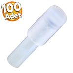Badem10 Raf Pimi Plastik Başlı Cam Tutucu Çivisi Mobilya Dolap Pimi Şeffaf (100 Adet)