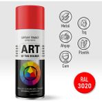Badem10 RAL3020 Kırmızı Prof. Sprey Boya Metal Ahşap Taş Plastik ve Cam Yüzeylere Uygun Spray Boya 400 ml - 400ml