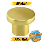 Badem10 Rezene Altın Kulp Düğme Tek Vidalı Çekmece Mutfak Mobilya Dolabı Dolap Kulpu Metal Kulpları