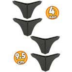 Badem10 Rose Berjer Bellona Mobilya Kanepe Koltuk Ayağı 9.5 Cm Siyah Ayakları (4 ADET)