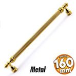 Badem10 Şah Kulp Mobilya Mutfak Dolabı Çekmece Dolap Kulpları Kapak Kulpu Kulbu Gold Altın 160 mm Metal