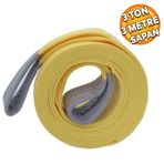 Badem10 Sapan Polyester Spanzet 3 Ton 3 Metre Sarı Sağlam Yük Kaldırma Taşıma İndirme Halat