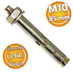 Badem10 Saplamalı Gömlek Çelik Dübel M10x85 mm Raf Montaj Bağlantı Zemin Monte Tavan Beton Asma Aparat