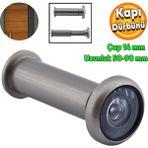 Badem10 Saten 50-90 mm Ayarlanabilir Çap 14 mm Kapı Dürbünü Çelik Kapı