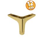 Badem10 Sedef Lüks 12 cm Altın Gold Baza Mobilya Kanepe Sehpa TV Ünitesi Koltuk Ayağı