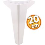 Badem10 Sedir Lüks 20 cm Beyaz 4 Adet Mobilya Kanepe Sehpa TV Ünitesi Koltuk Ayağı